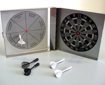 Магнитный дартс для принятия  решений, аллюминевый, прикольный дартс