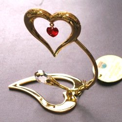 Фигурка сердце кристалы Swarovski