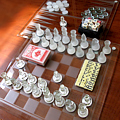 Игровой набор - 6 игр - шахматы, шашки, нарды, карты, кости, настольные логические игры, покер