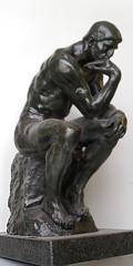 Статуэтка на мраморном основании - копия с оригинальной скульптуры Родена