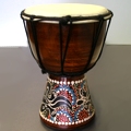Этнический музыкальный инструмент, сувенирный барабан