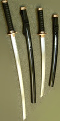 Набор японских мечей - сувенирное оружие